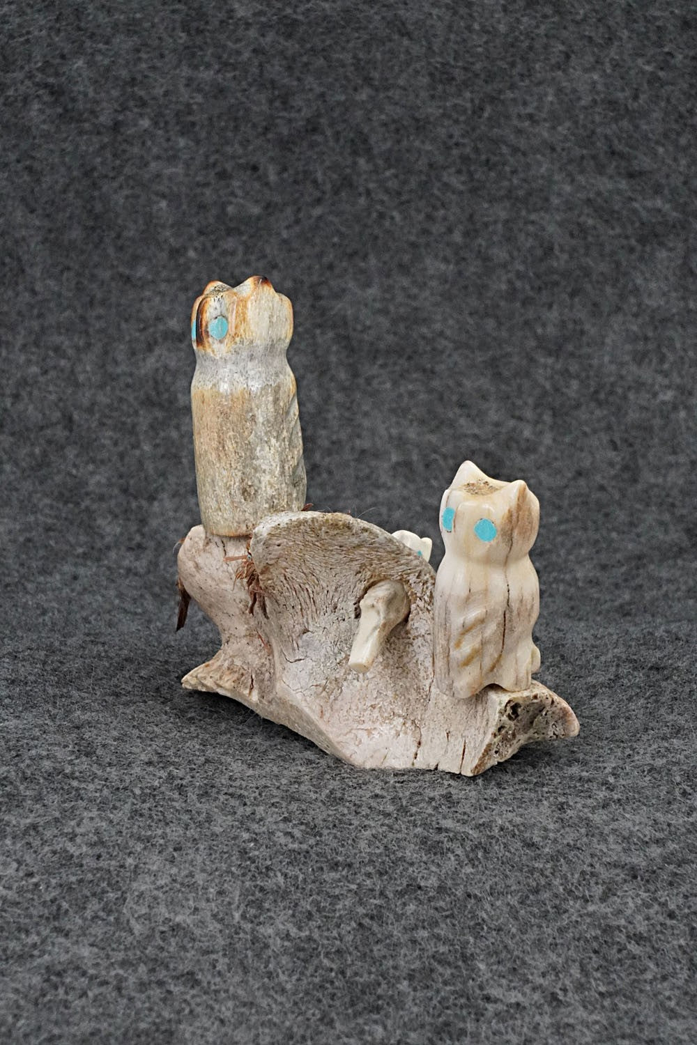 Owls Zuni Fetish Carving - Marvelita Phillips