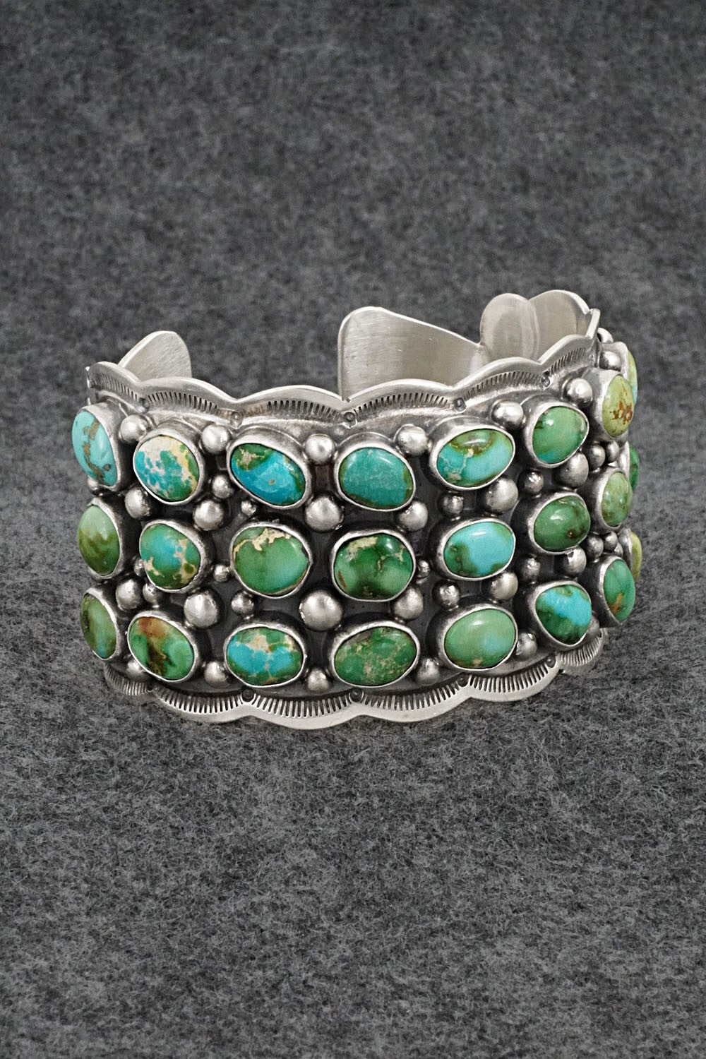 Turquoise & Sterling Silver Bracelet - Tom Lewis