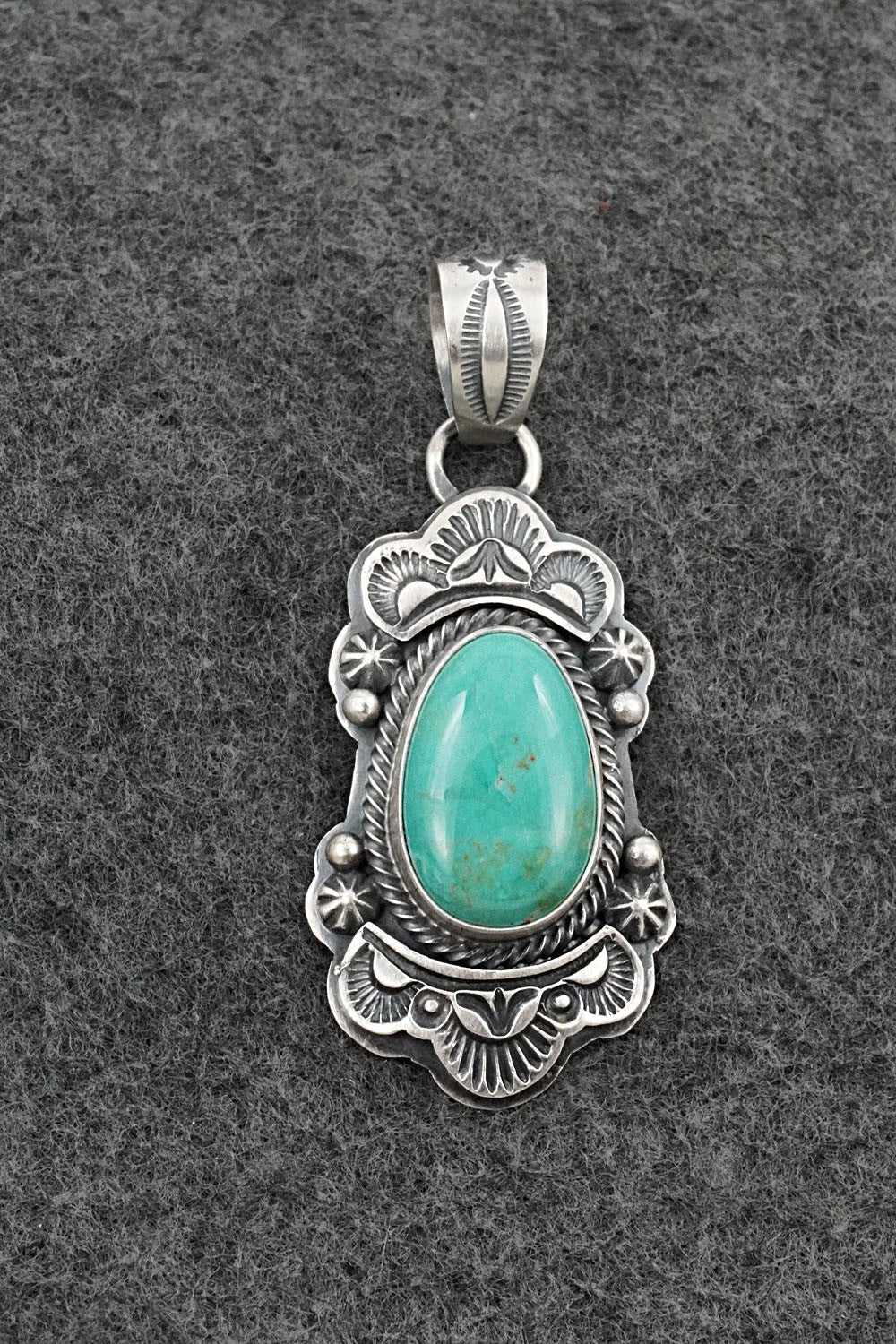 Turquoise & Sterling Silver Pendant - Randy Boyd