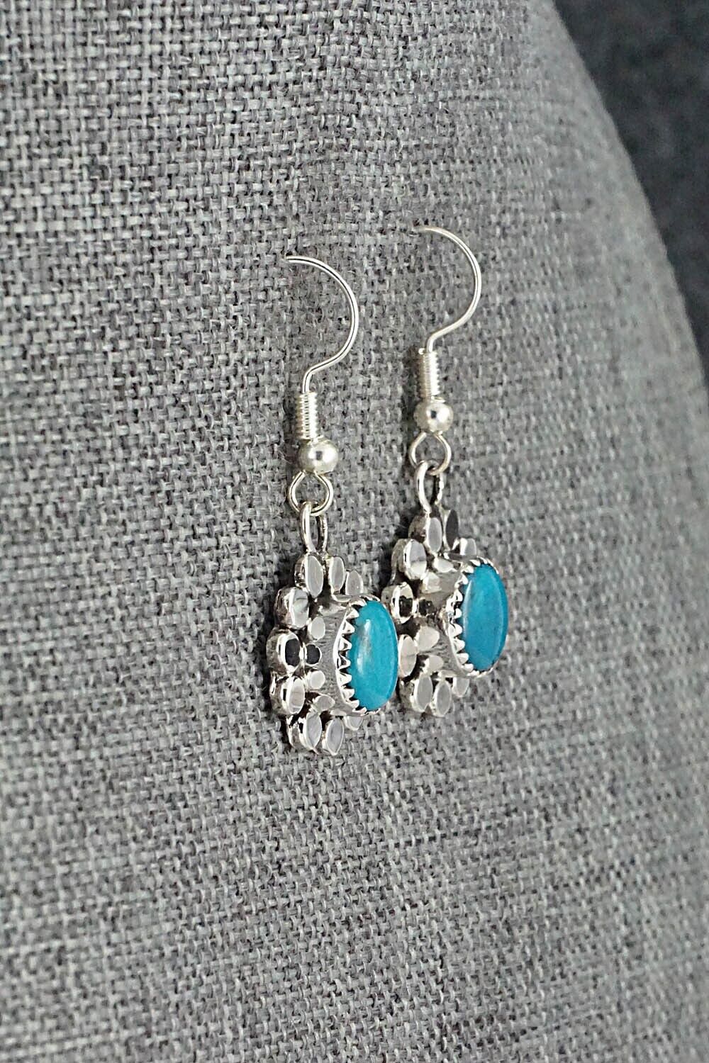 Turquoise & Sterling Silver Earrings - Sandra Parkett