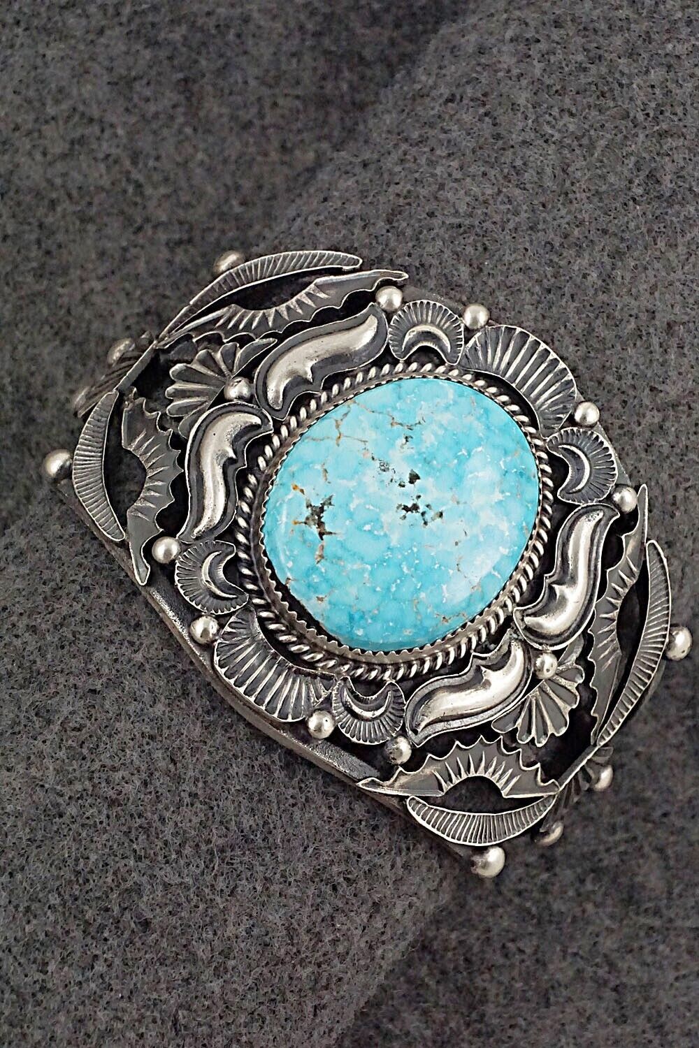 Turquoise & Sterling Silver Bracelet - Kevin Billah