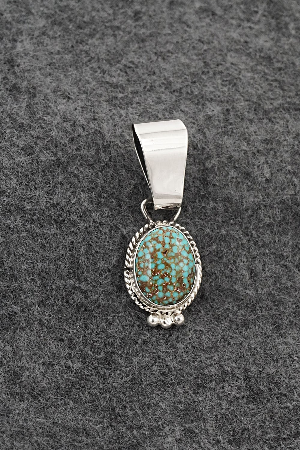 Turquoise & Sterling Silver Pendant - Rena Begay