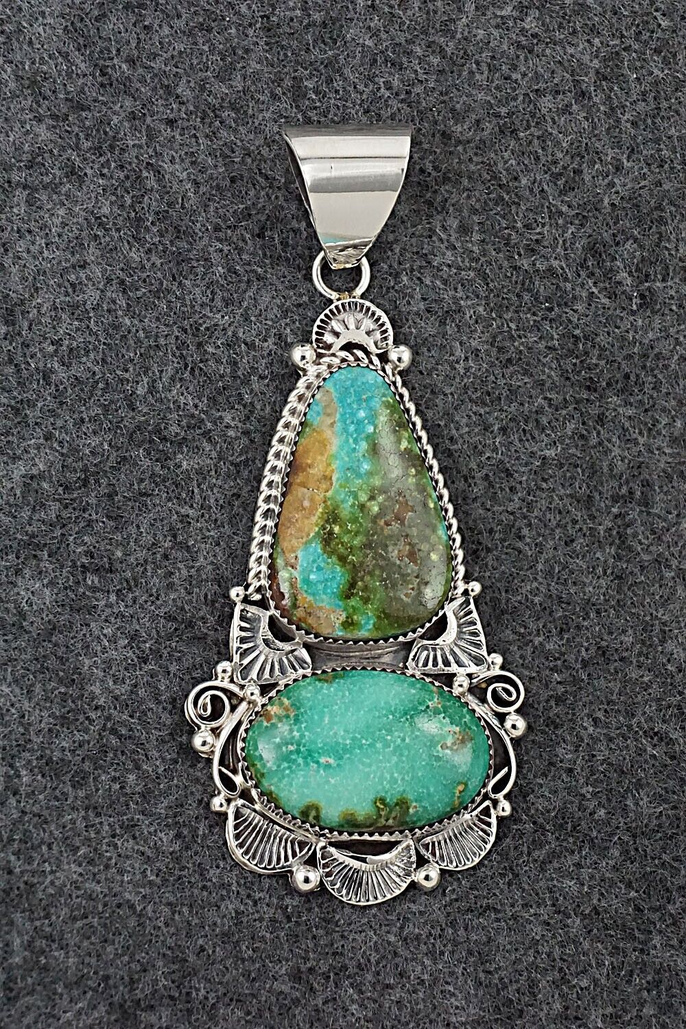 Turquoise & Sterling Silver Pendant - Anthony Brown