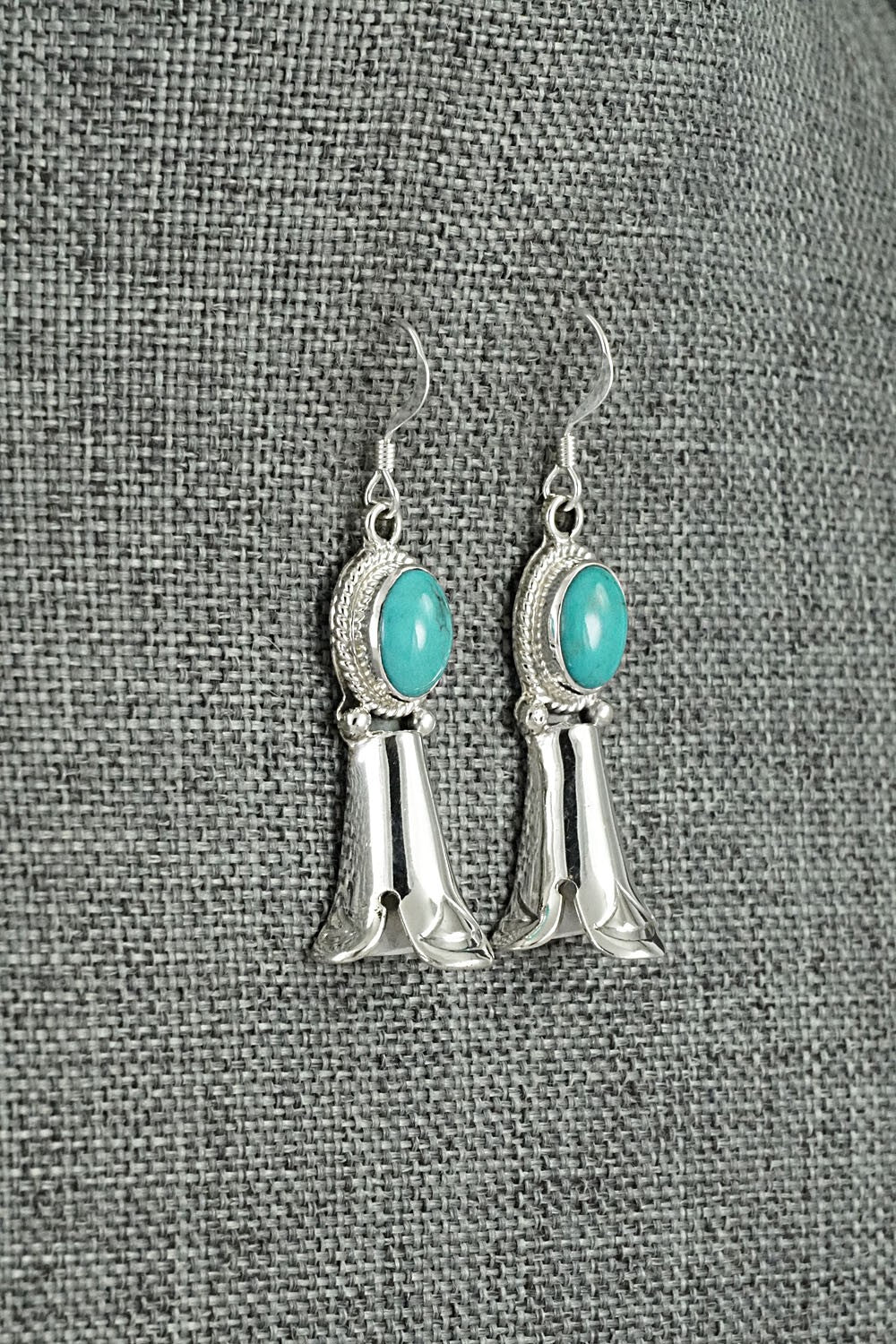 Turquoise & Sterling Silver Earrings - Sharon McCarthy
