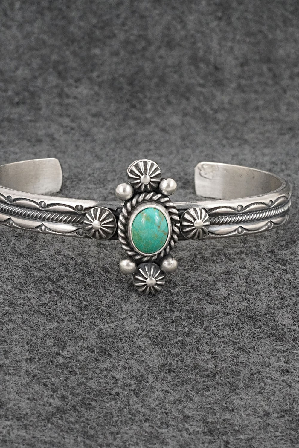 Turquoise & Sterling Silver Bracelet - Michael Calladitto