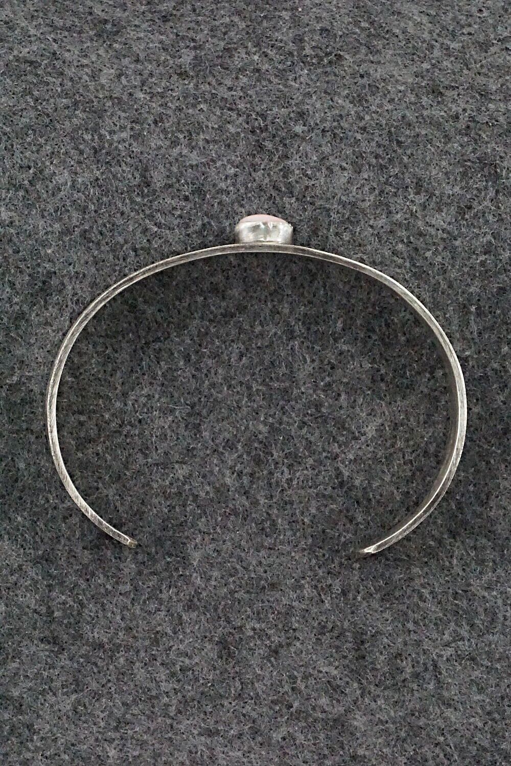 Pink Conch Shell & Sterling Silver Bracelet - Gary Sandoval
