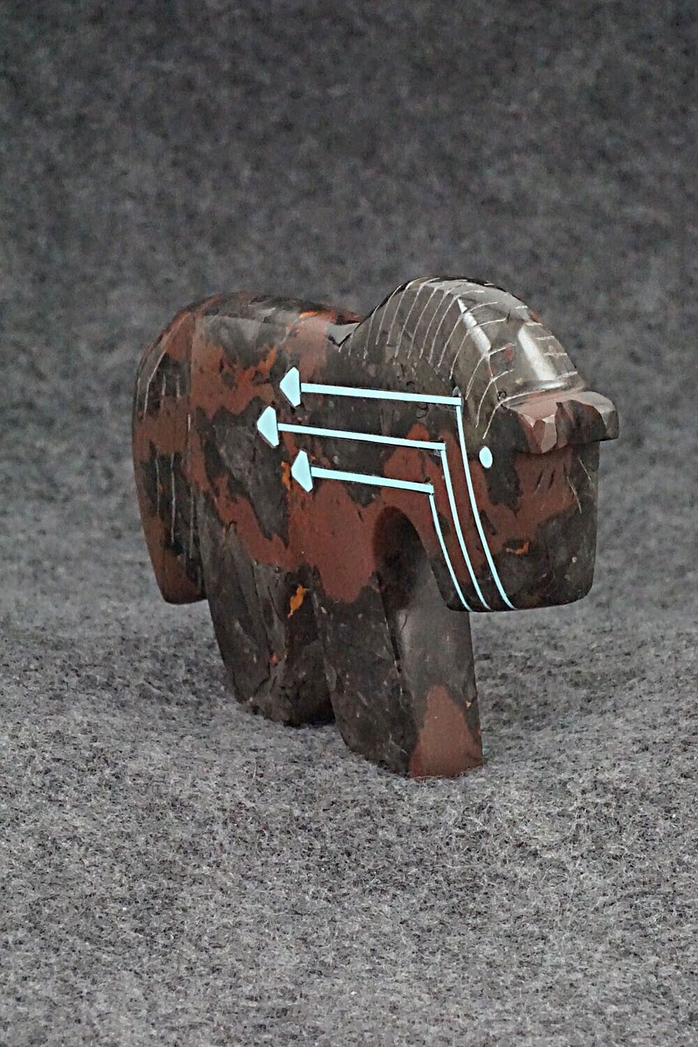 Horse Zuni Fetish Carving - Kenric Laiwakete