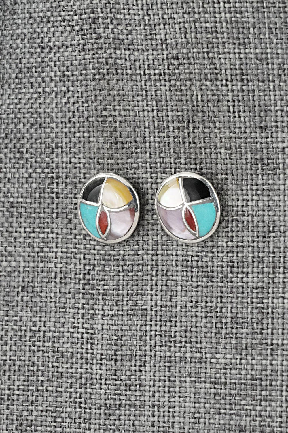 Multi-Stone & Sterling Silver Earrings - Orena Leekya