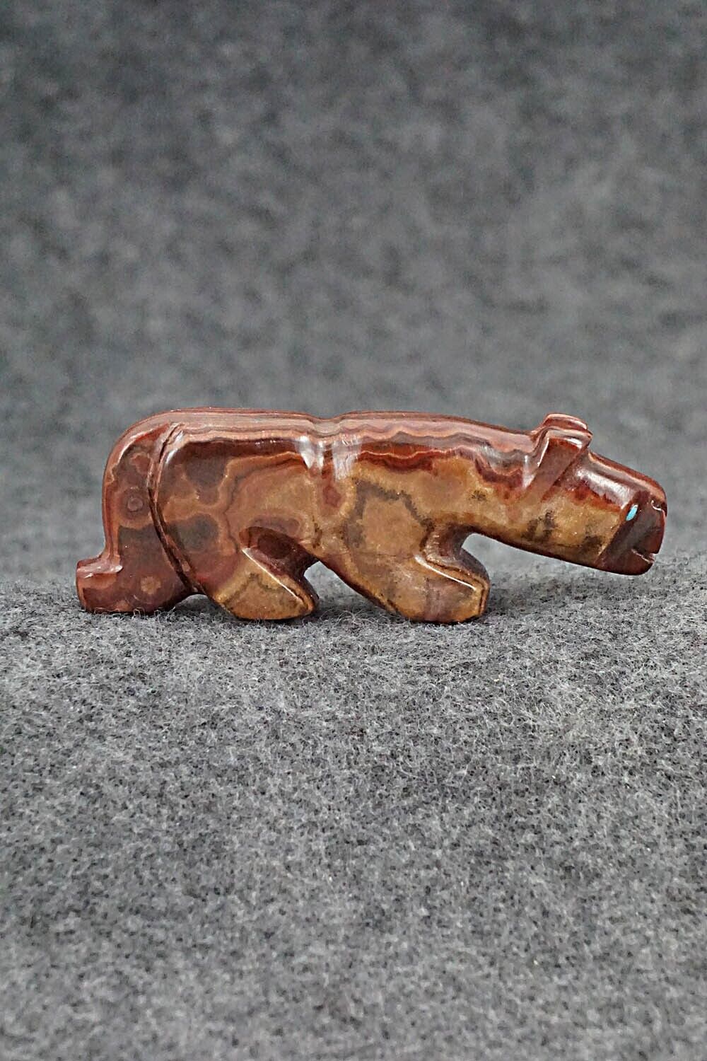 Mountain Lion Zuni Fetish Carving - Reynold Lunasee