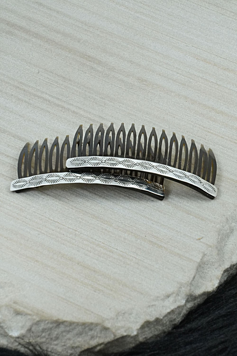 Sterling Silver Hair Combs - Bertha Begay