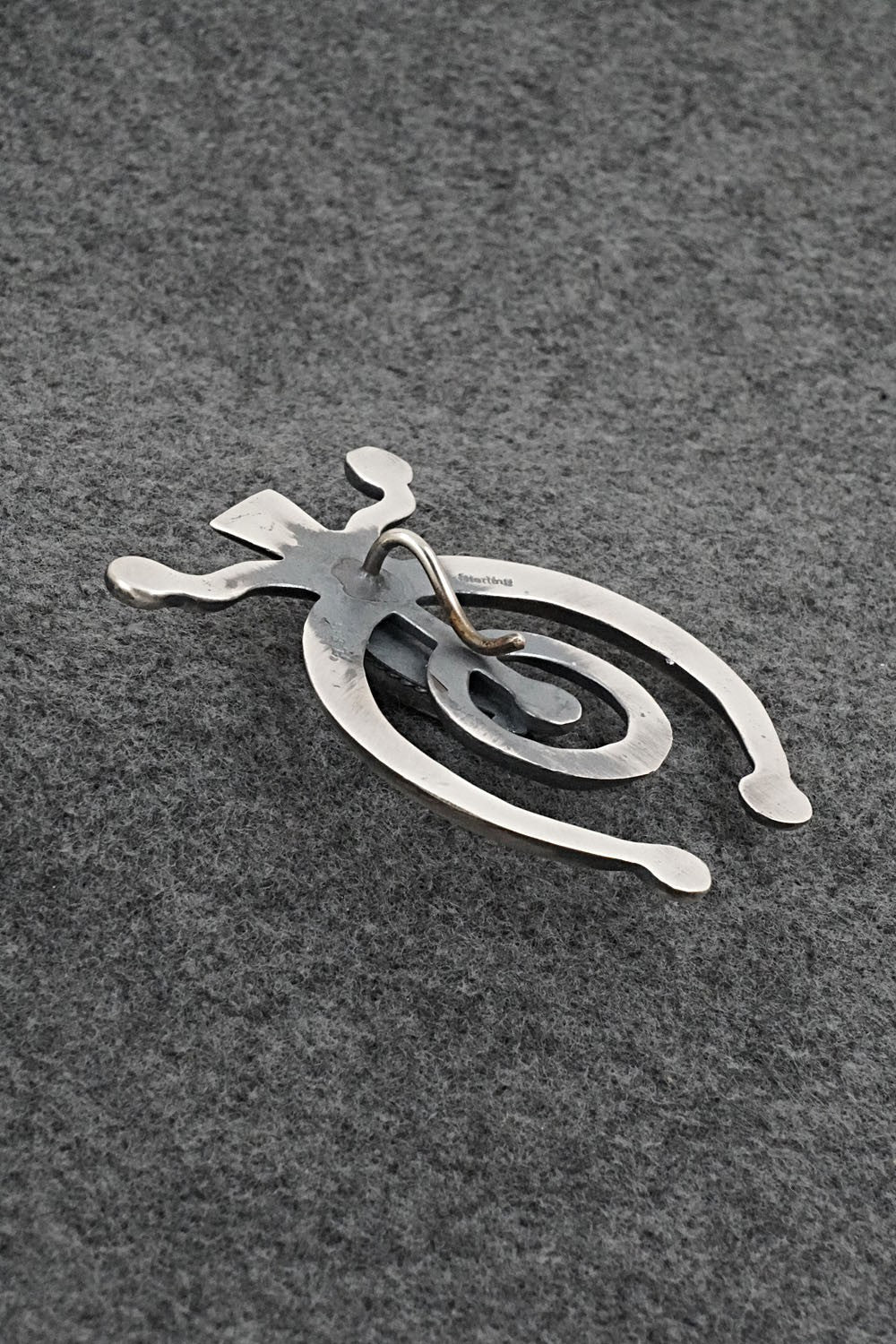 Turquoise & Sterling Silver Naja Pendant - Harrison Bitsue