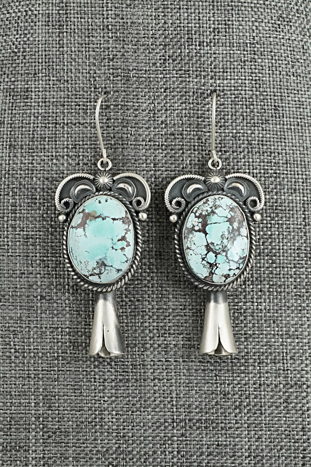 Turquoise & Sterling Silver Squash Blossom Set - Derrick Gordon