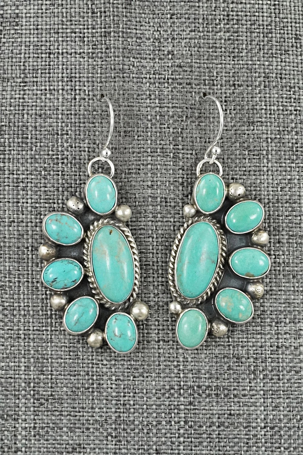 Turquoise & Sterling Silver Earrings - Kathleen Livingston