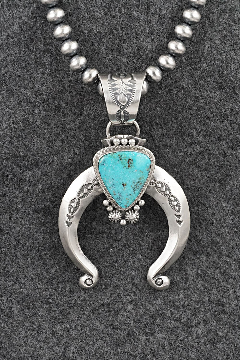 Turquoise & Sterling Silver Necklace - Samuel Yellowhair