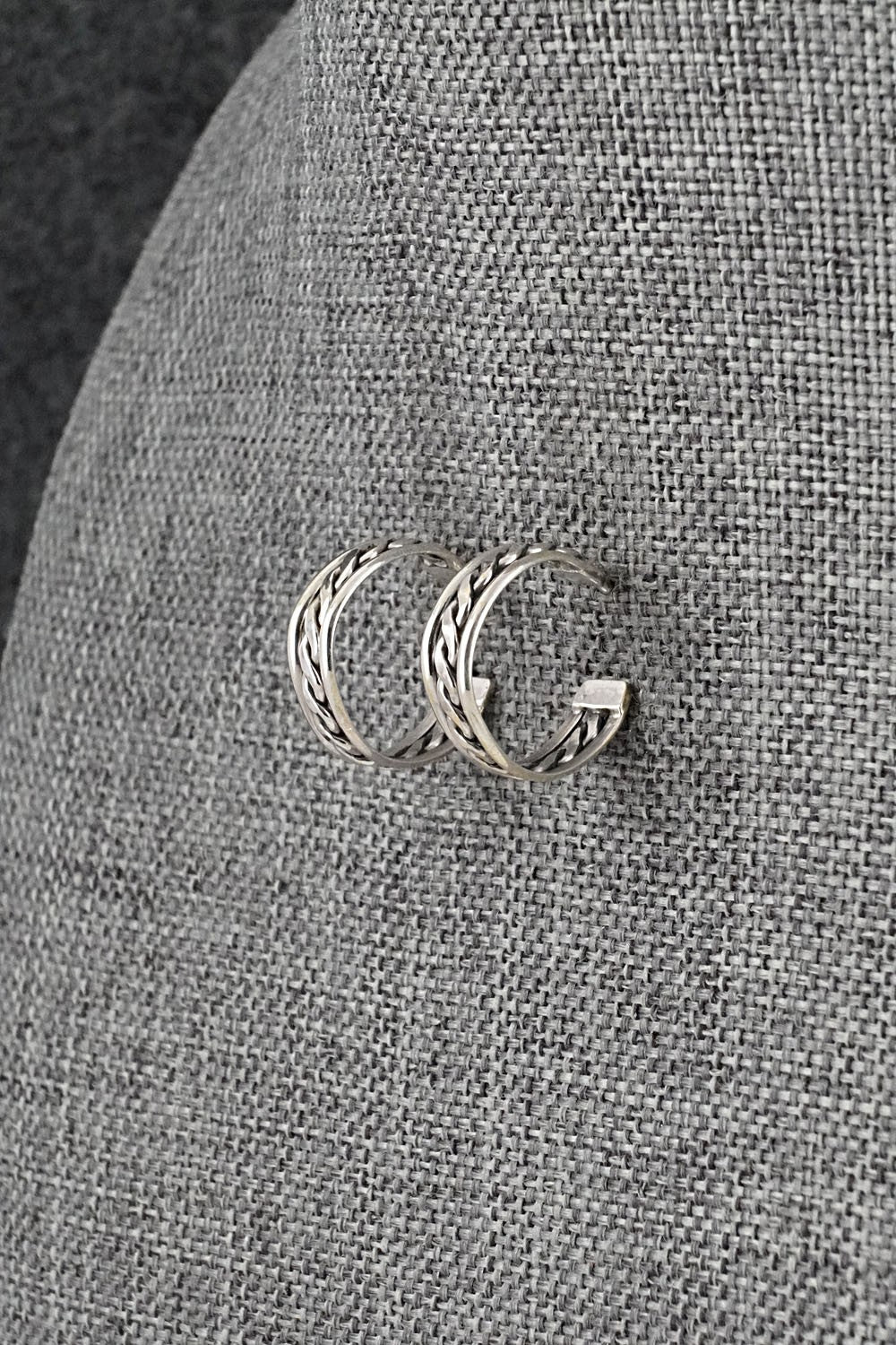 Sterling Silver Hoop Earrings - Elaine Tahe