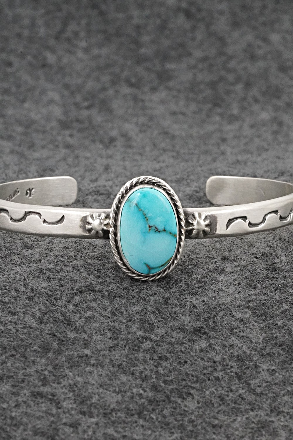Turquoise & Sterling Silver Bracelet - Samuel Yellowhair