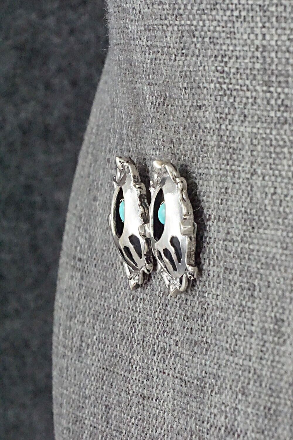 Turquoise & Sterling Silver Earrings - Annie Spencer