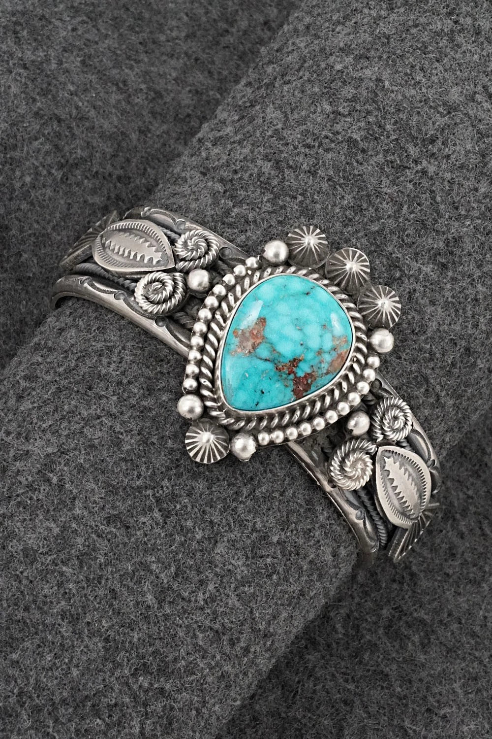 Turquoise & Sterling Silver Bracelet - Michael Calladitto