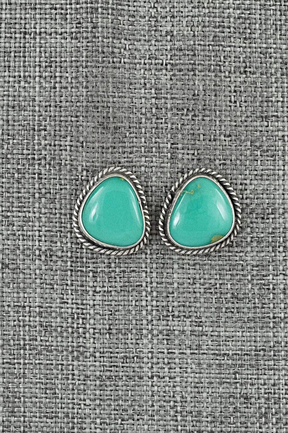 Turquoise & Sterling Silver Earrings - Rosemary Saunders