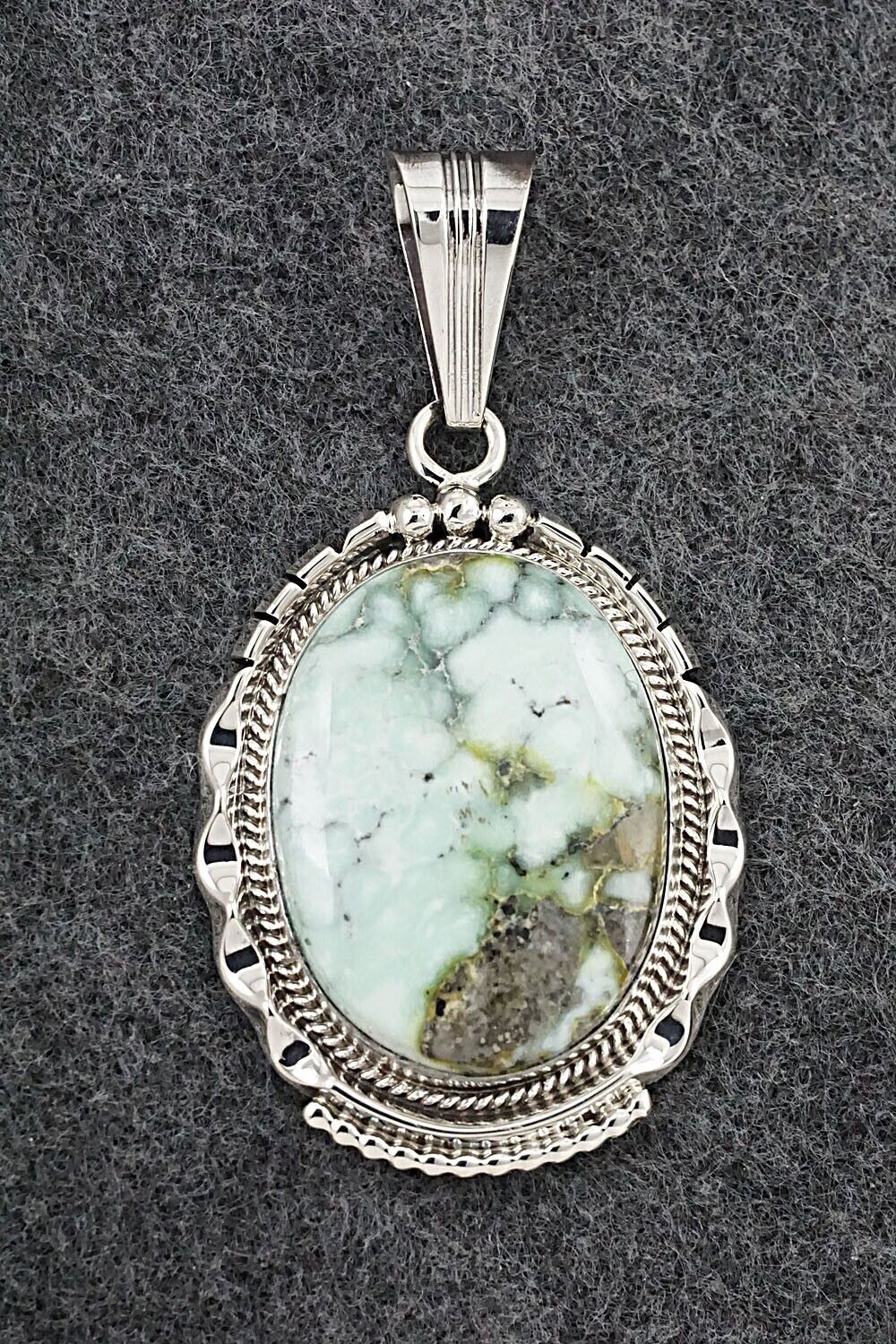Variscite & Sterling Silver Pendant - Samuel Yellowhair