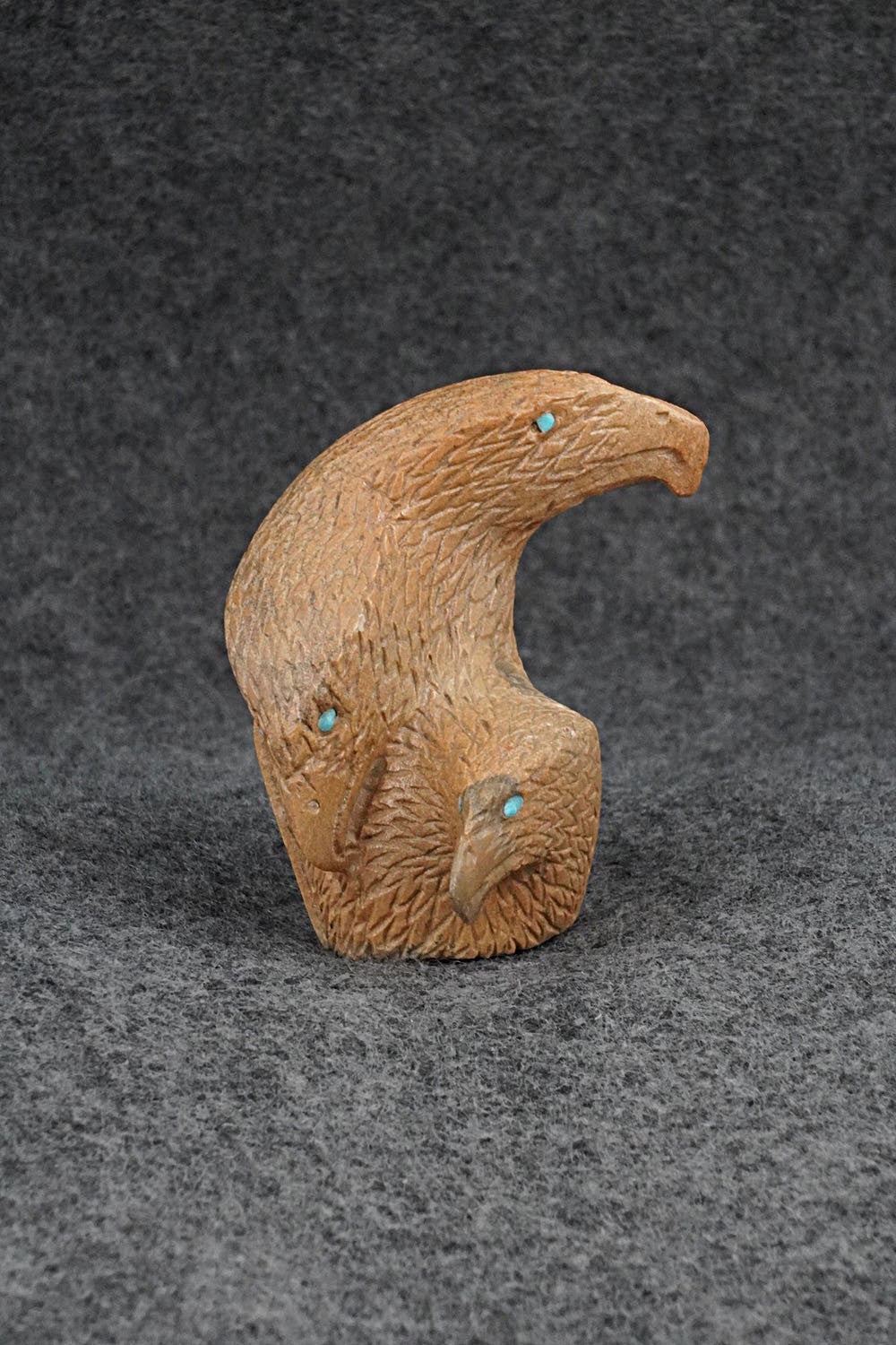 Eagle Zuni Fetish Carving - Lance Cheama