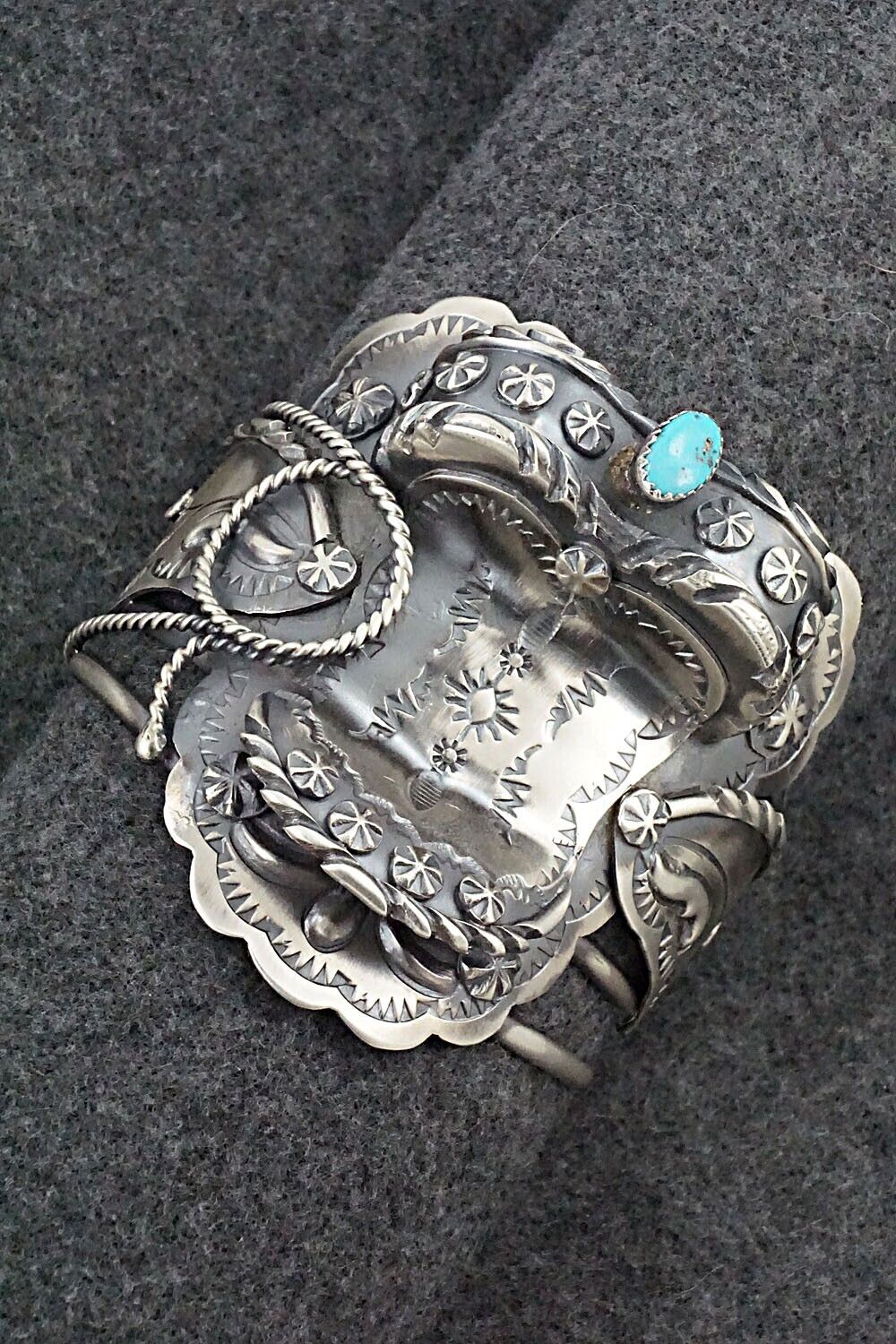 Turquoise & Sterling Silver Bracelet - Tim Yazzie
