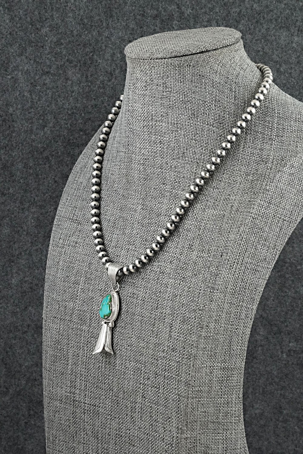 Turquoise & Sterling Silver Necklace - Samuel Yellowhair