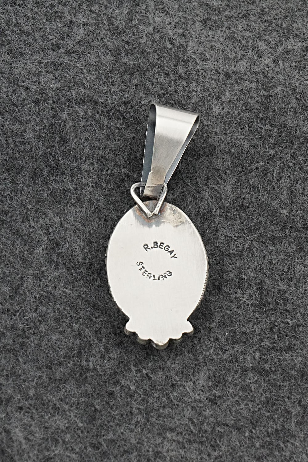 Turquoise & Sterling Silver Pendant - Rena Begay