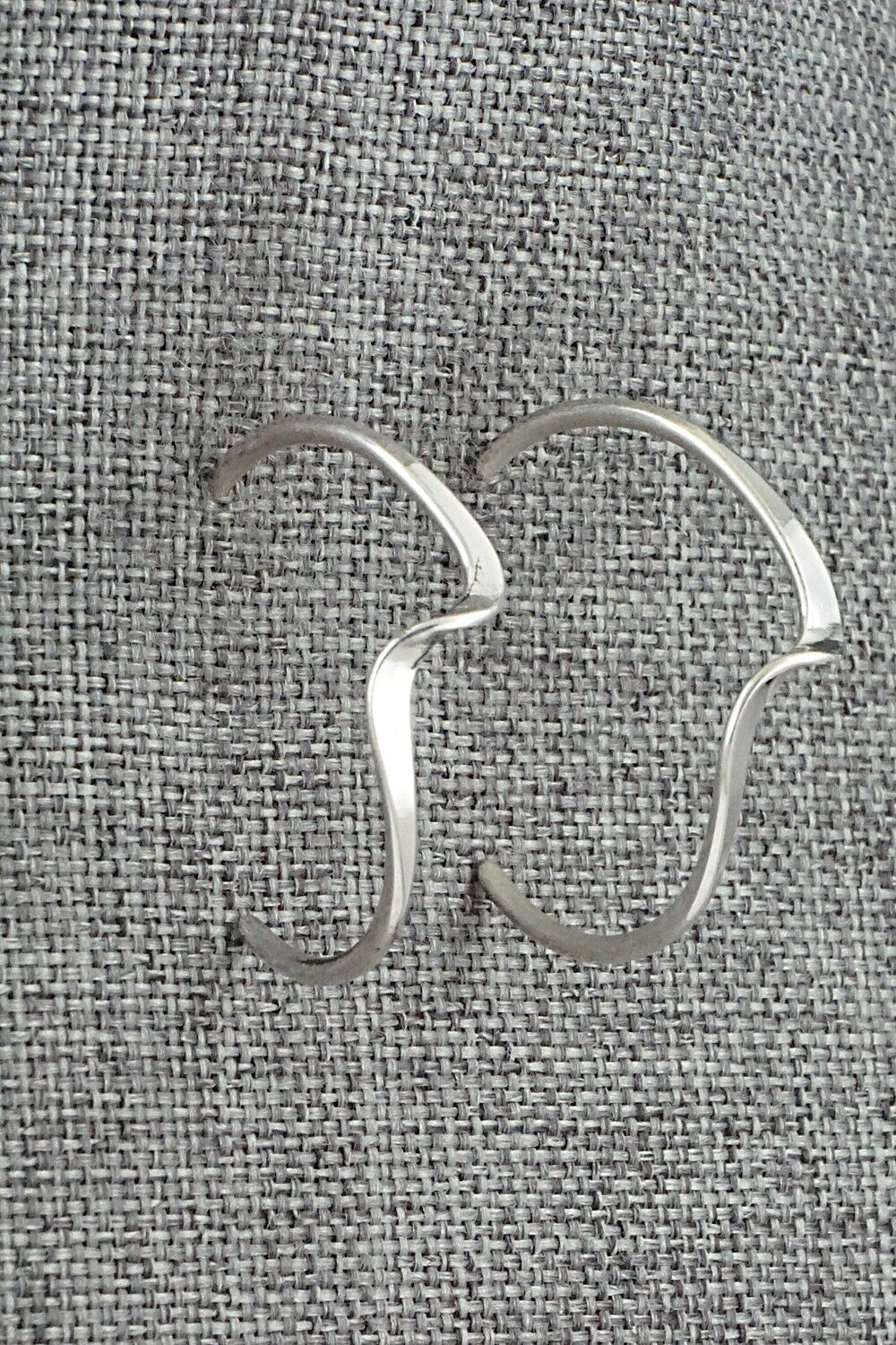 Sterling Silver Hoop Earrings - Elaine Tahe