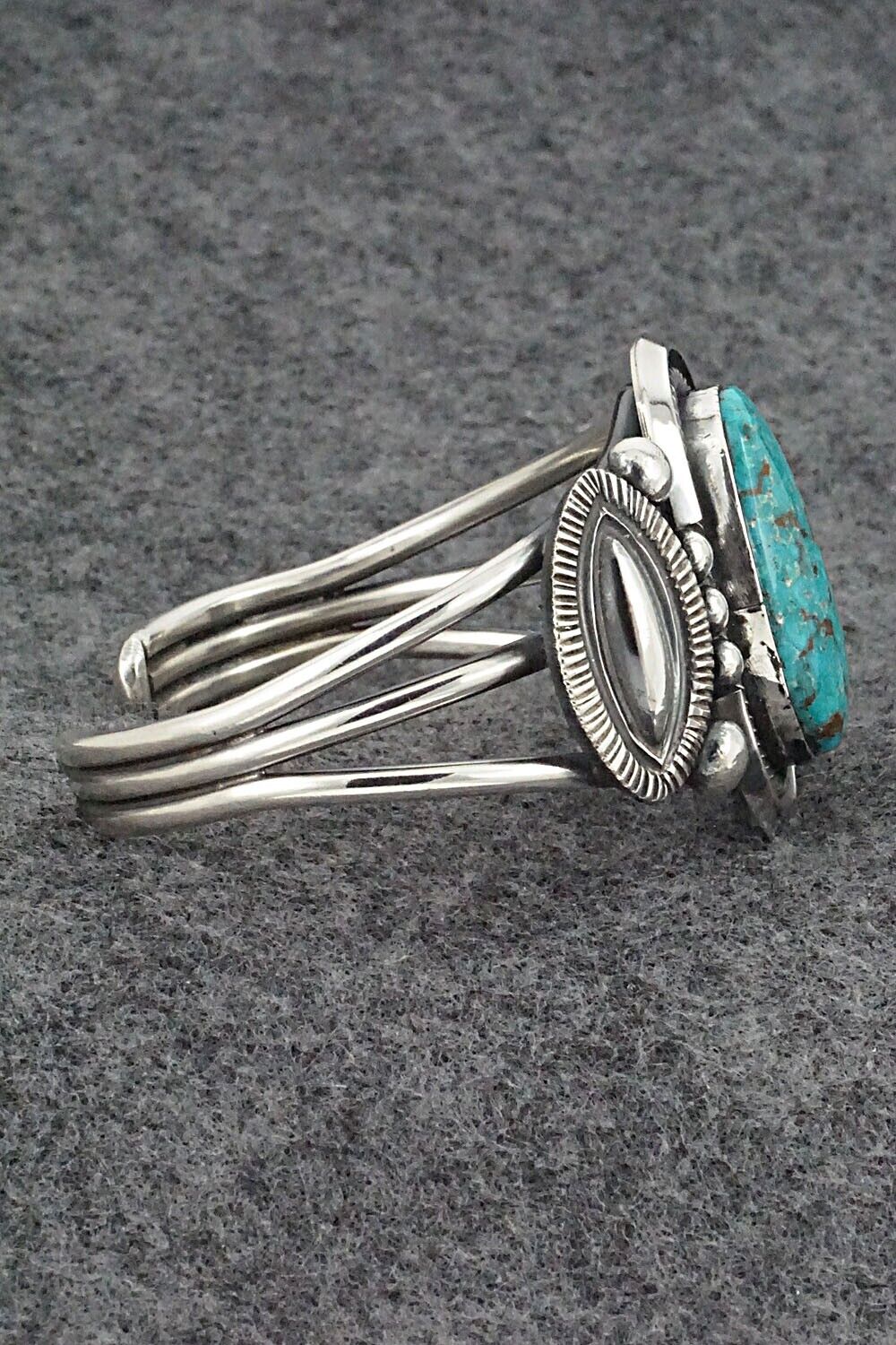 Turquoise & Sterling Silver Bracelet - Leon Martinez