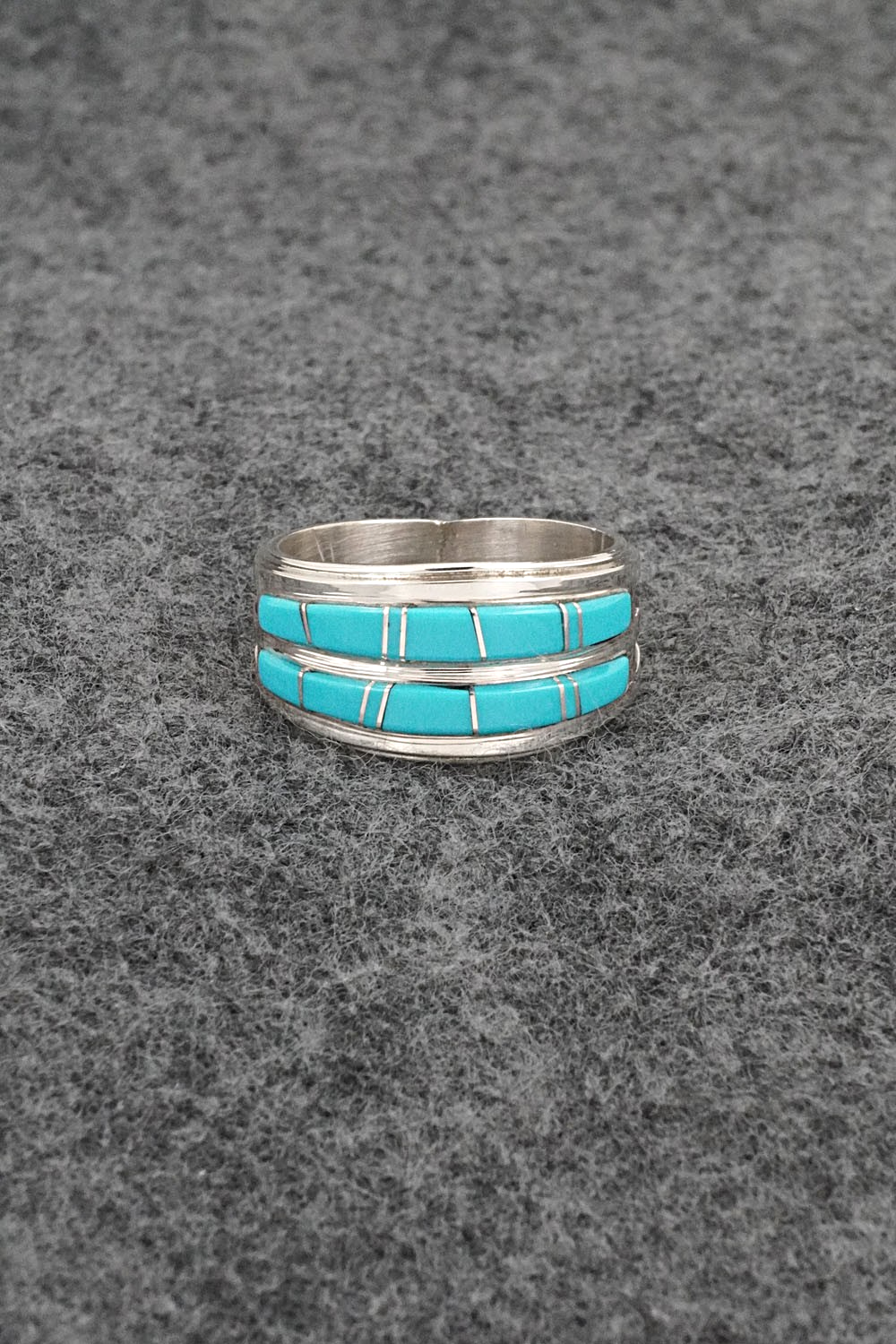 Turquoise & Sterling Silver Ring - Wilbert Muskett Jr. - Size 9.25