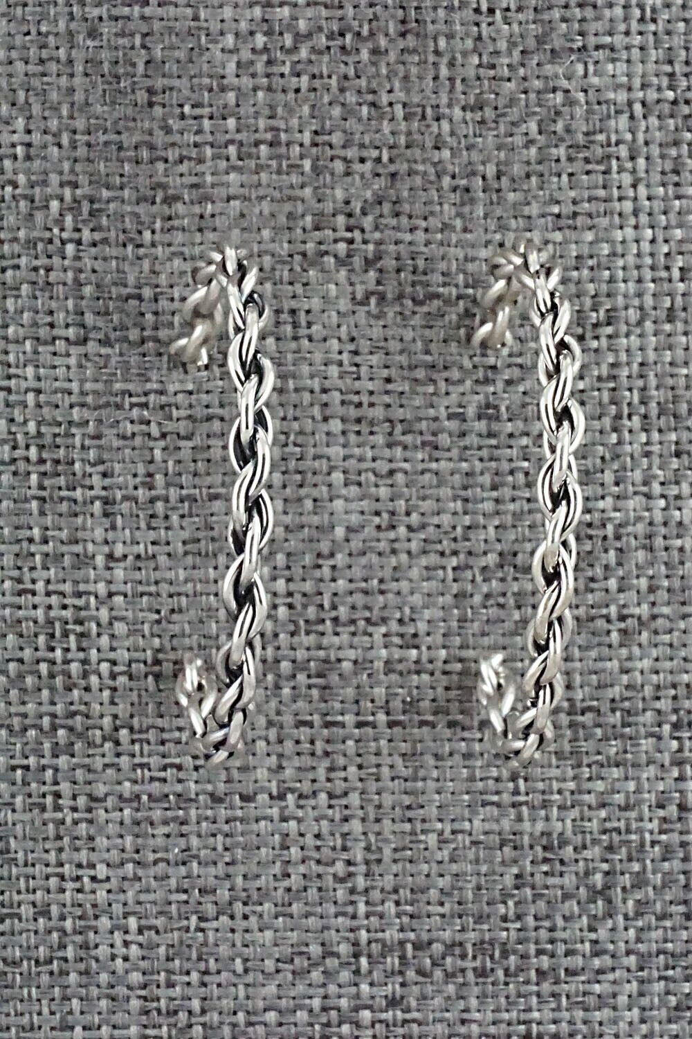 Sterling Silver Hoop Earrings - Elaine Tahe