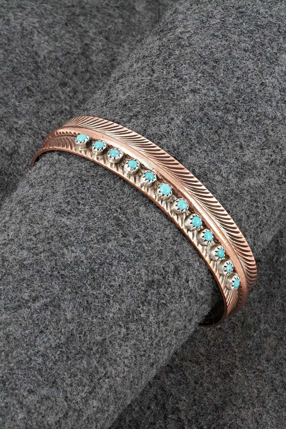 Turquoise & Copper Bracelet - Aaron Davis