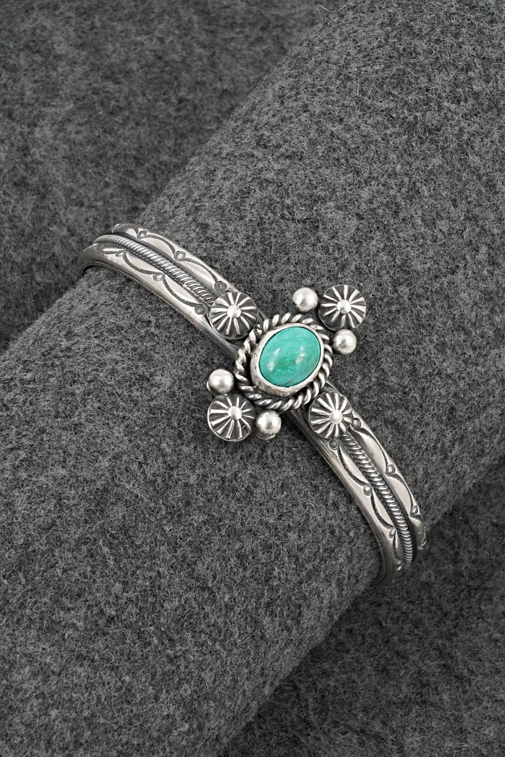 Turquoise & Sterling Silver Bracelet - Michael Calladitto