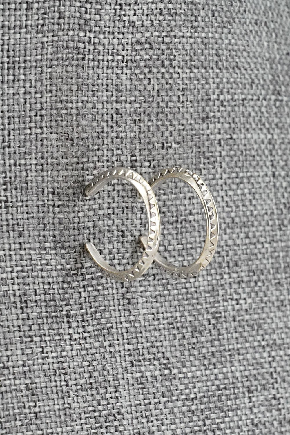 Sterling Silver Hoop Earrings - Elaine Tahe