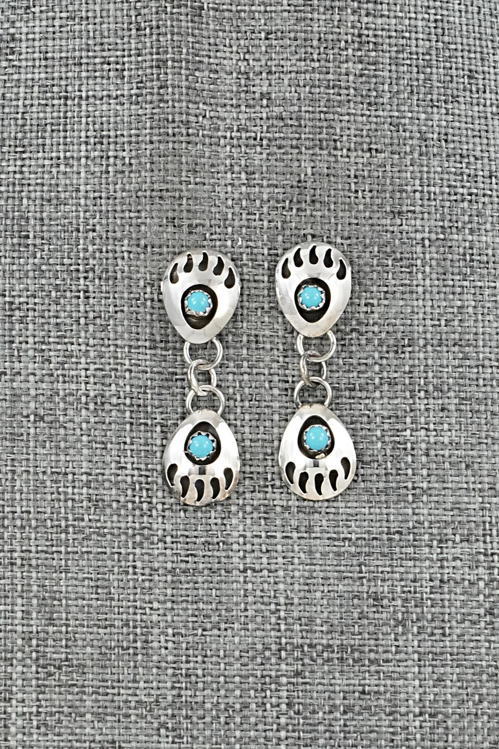Turquoise & Sterling Silver Earrings - Cynthia John