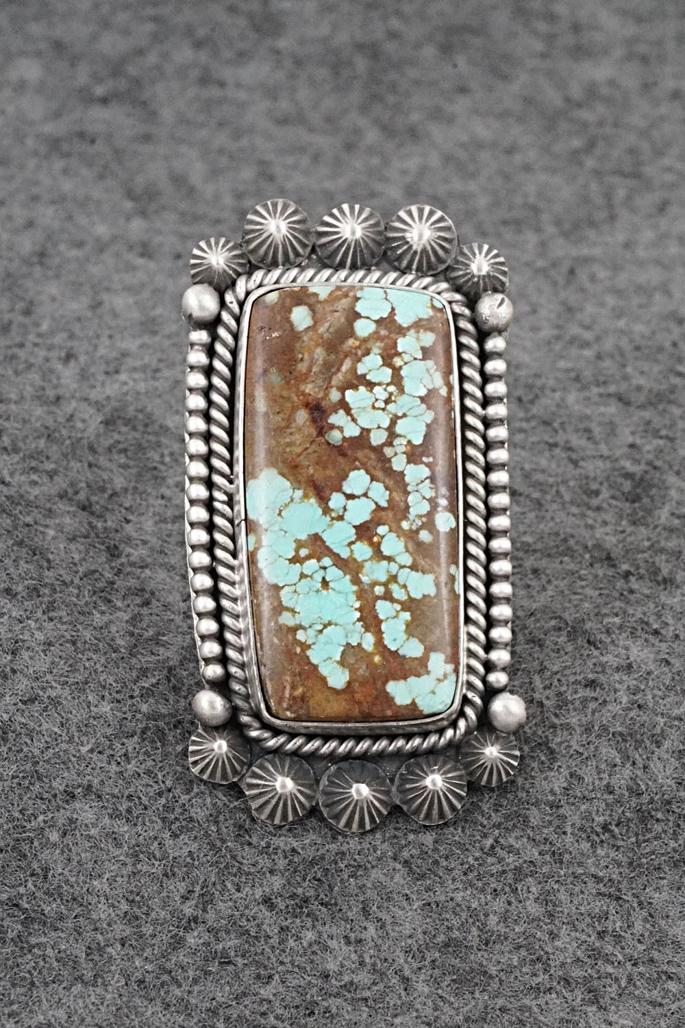 Turquoise & Sterling Silver Ring - Michael Calladitto - Size 7