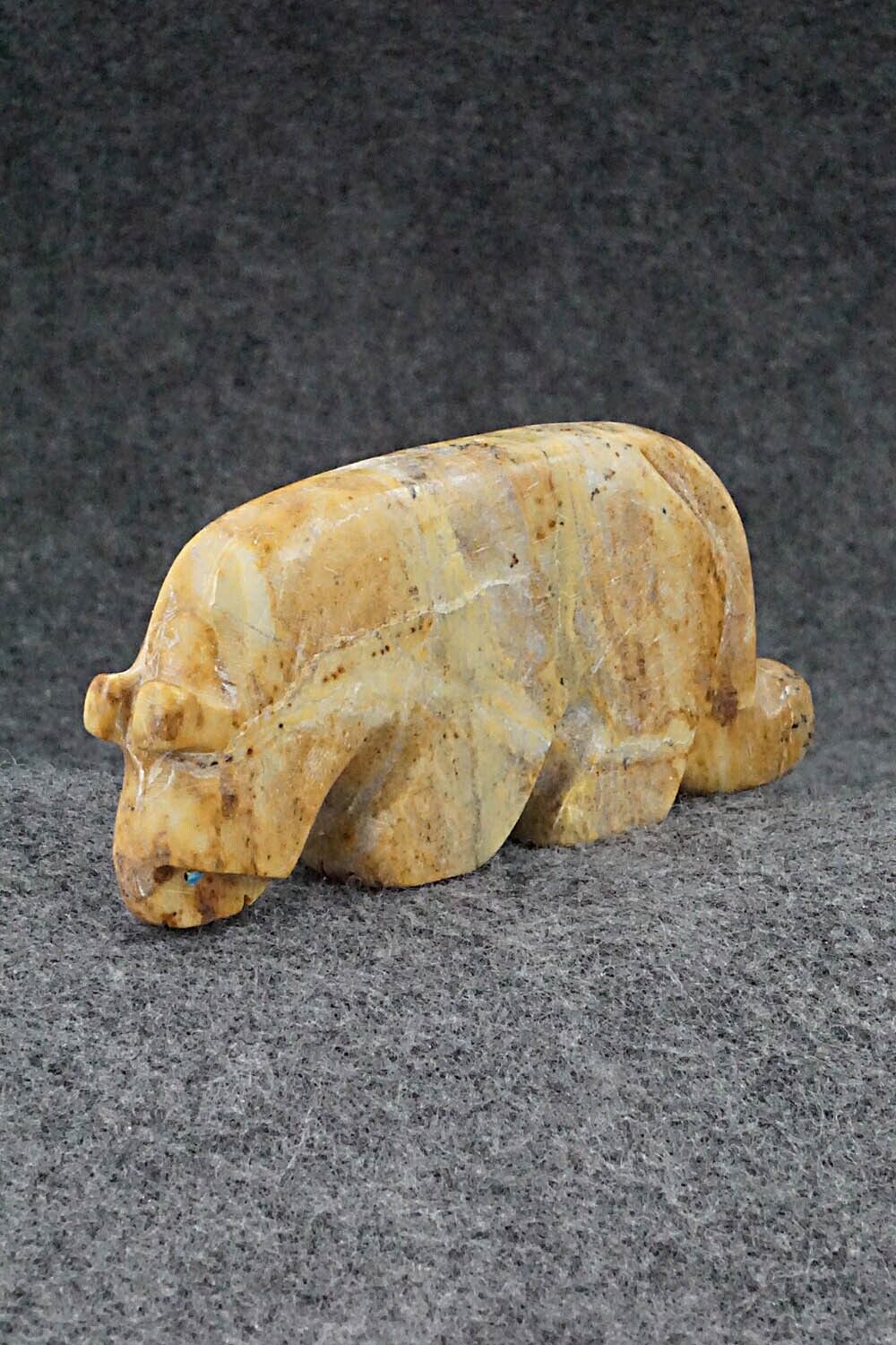 Mountain Lion Zuni Fetish Carving - Reynold Lunasee