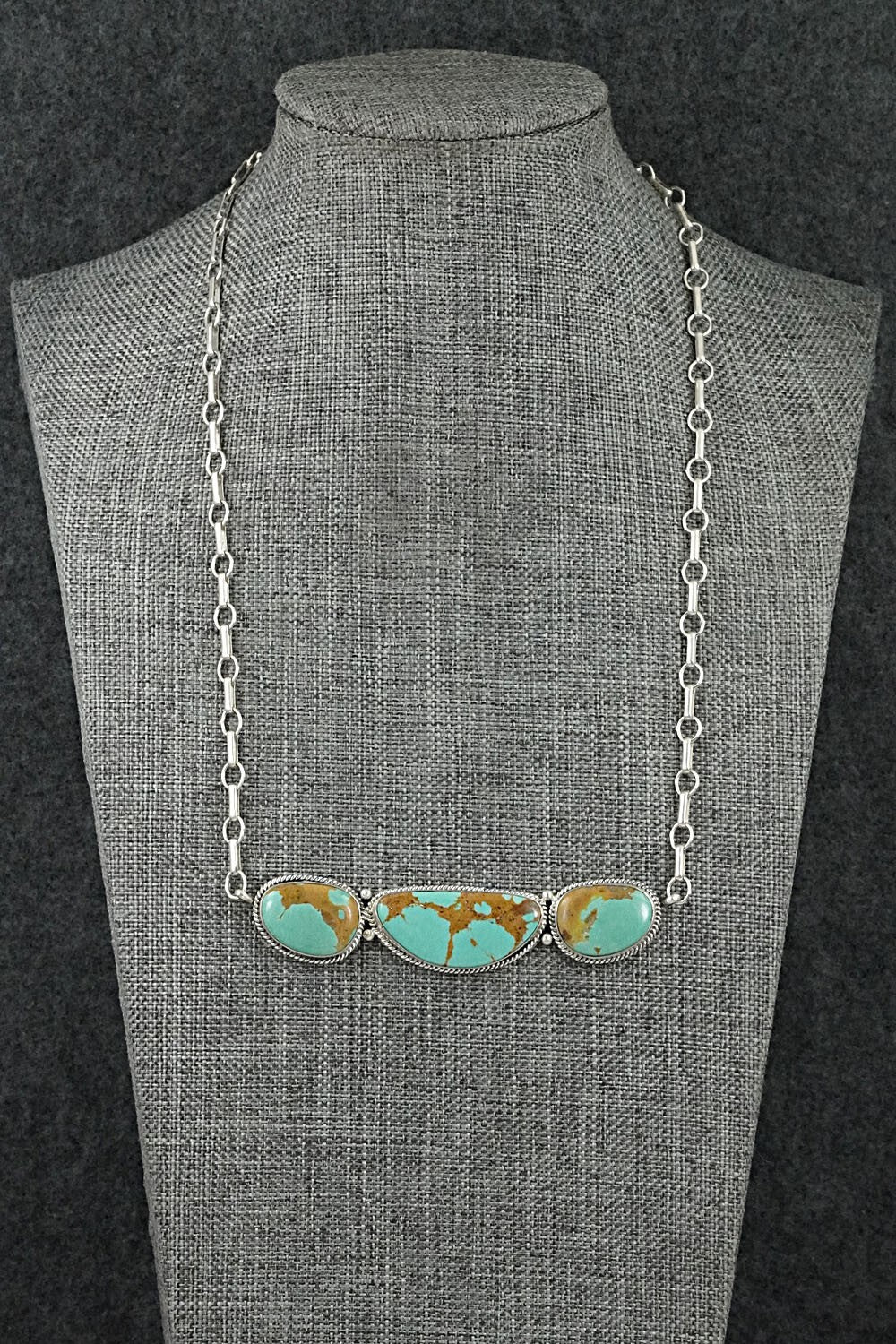 Turquoise & Sterling Silver Necklace - Rena Begay