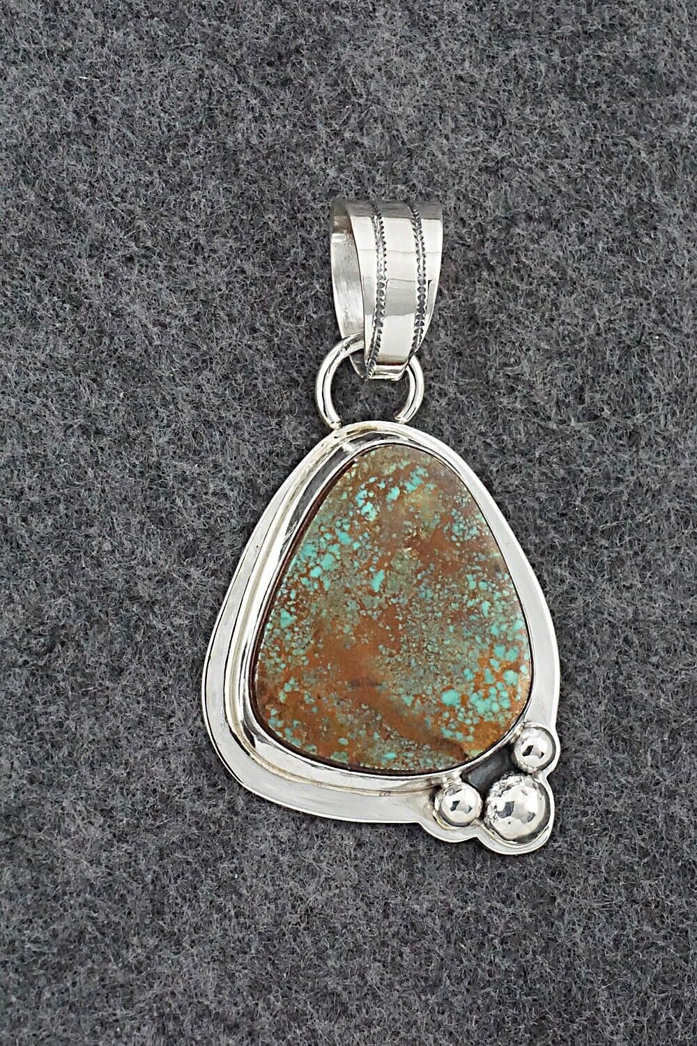 Turquoise & Sterling Silver Pendant - Joelias Draper