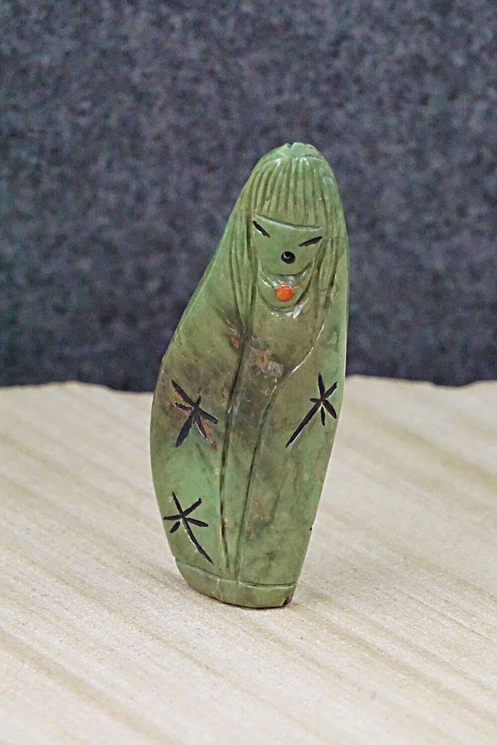 Corn Maiden Zuni Fetish Carving - Sandra Quandelacy