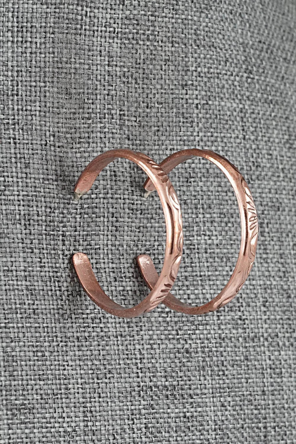 Copper Hoop Earrings - Elaine Tahe