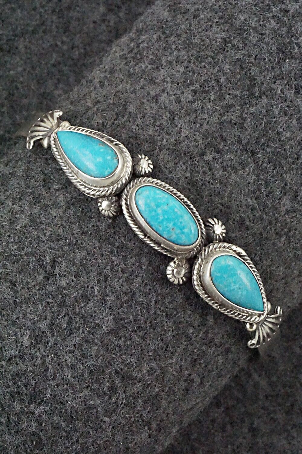 Turquoise & Sterling Silver Bracelet - Bobby Platero