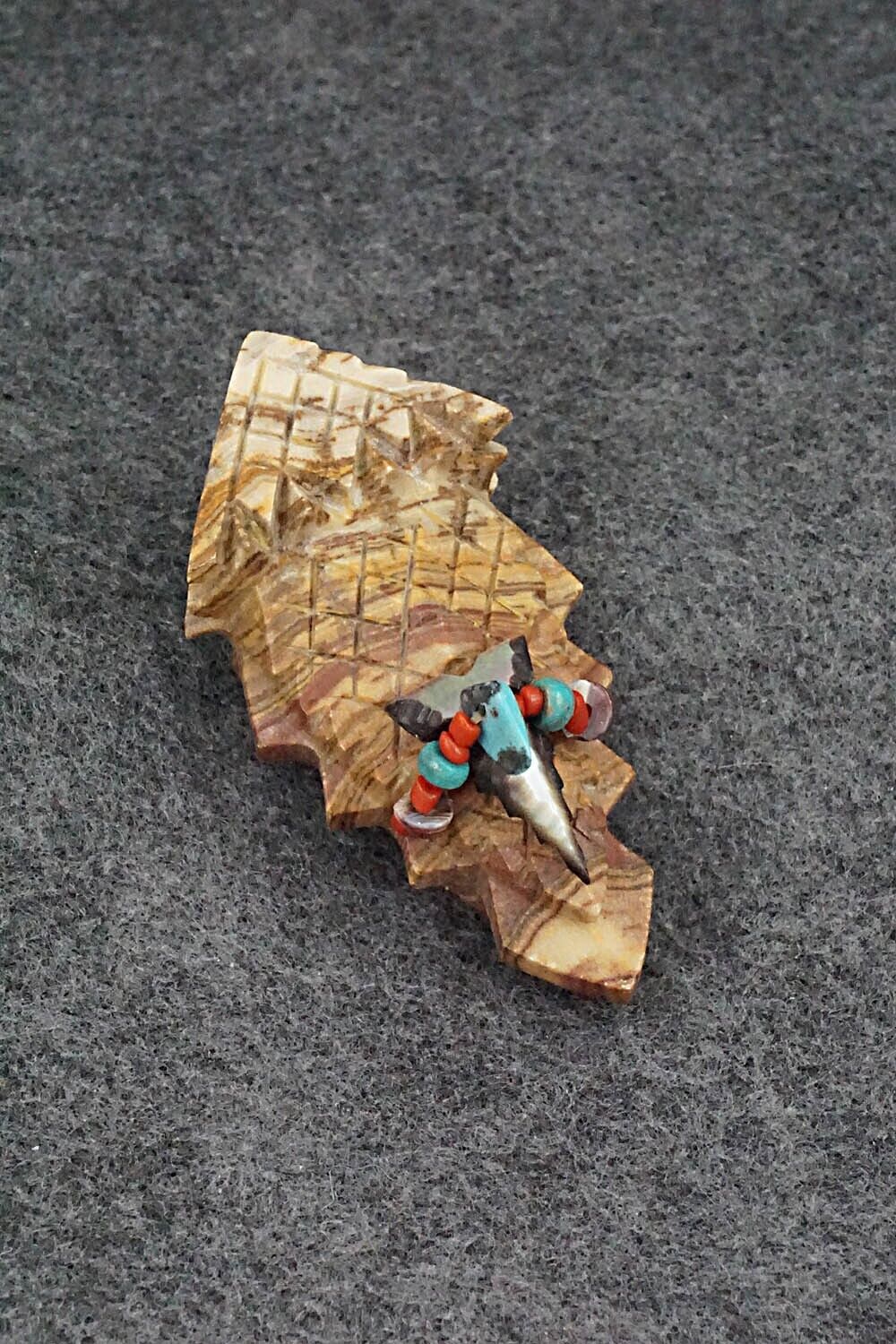 Horned Toad Zuni Fetish Carving - Douglas Martza