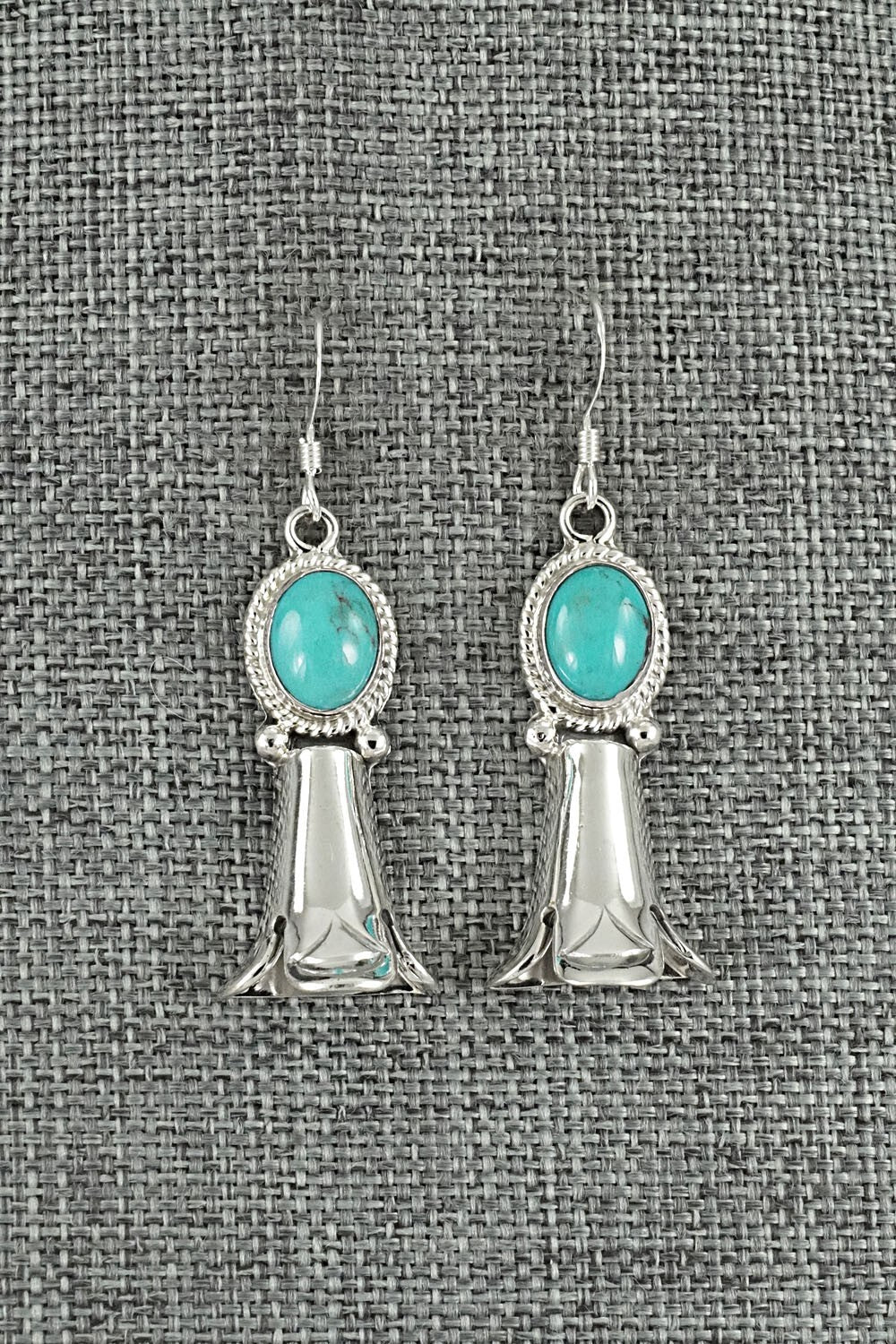 Turquoise & Sterling Silver Earrings - Sharon McCarthy