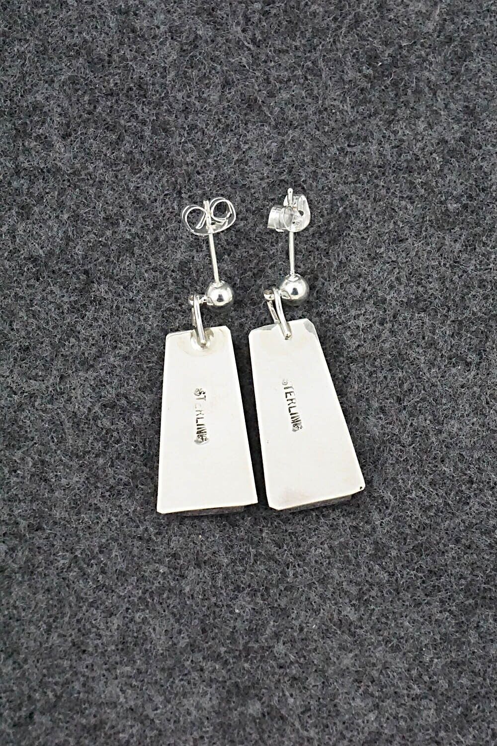 Turquoise & Sterling Silver Earrings - Brenda Pete