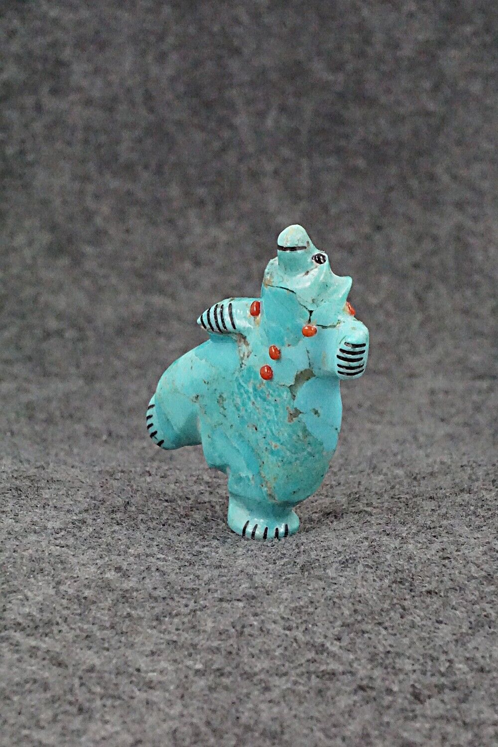 Dancing Bear Zuni Fetish Carving - Claudia Peina