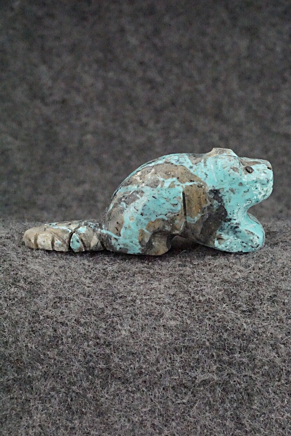 Beaver Zuni Fetish Carving - Reynold Lunasee