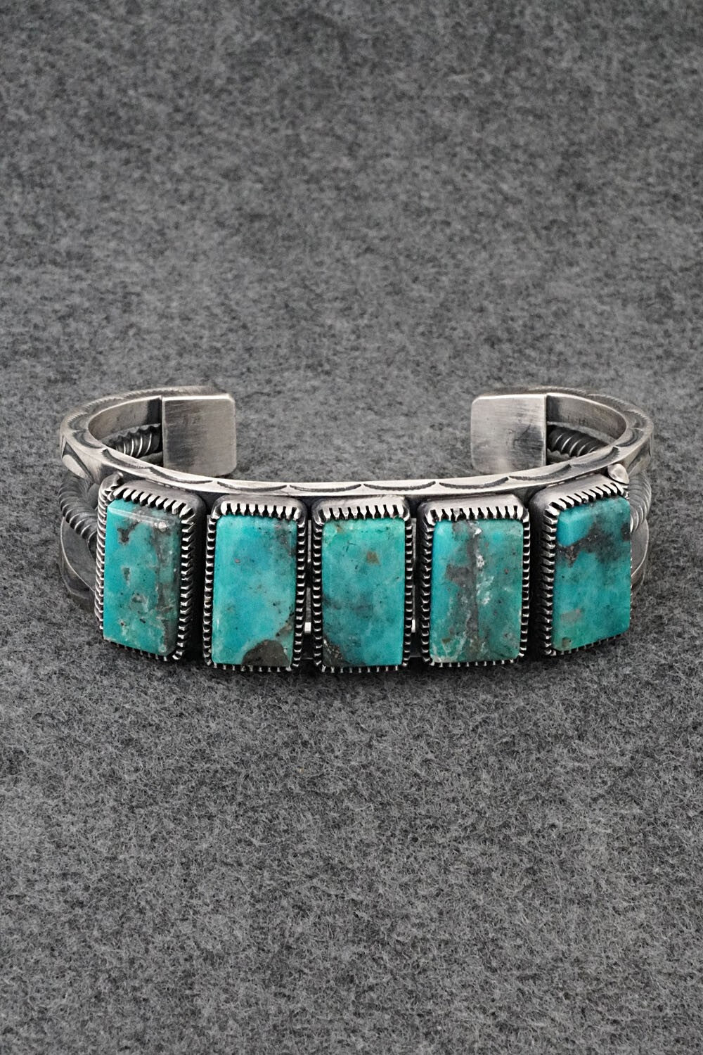 Turquoise & Sterling Silver Bracelet - Mark Yazzie