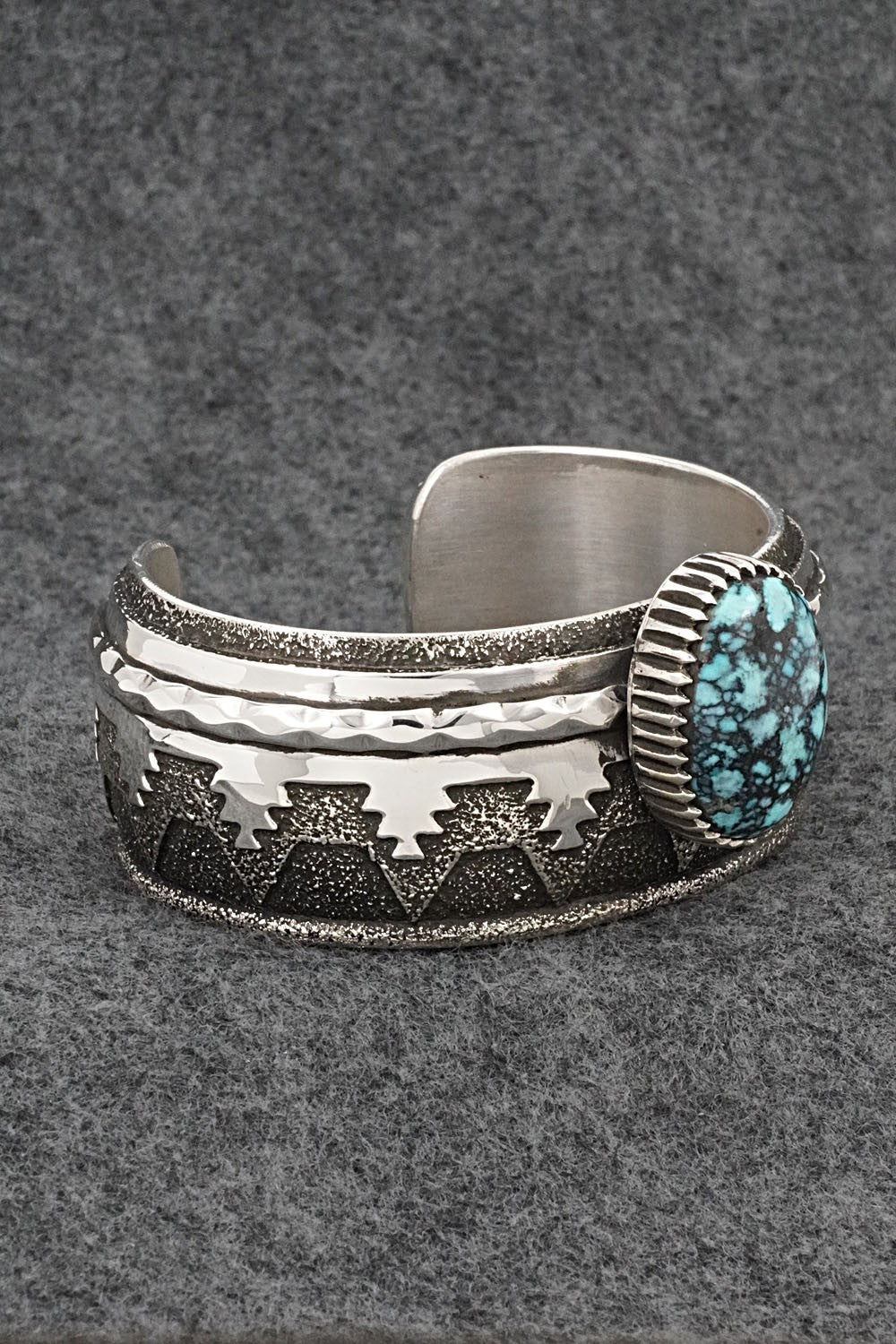 Turquoise & Sterling Silver Vintage Bracelet - Thomas Singer